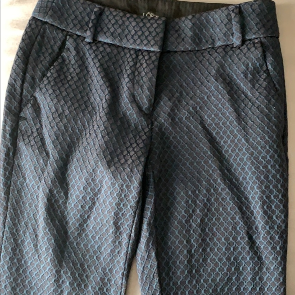 Petite skinny embroidered dress pants